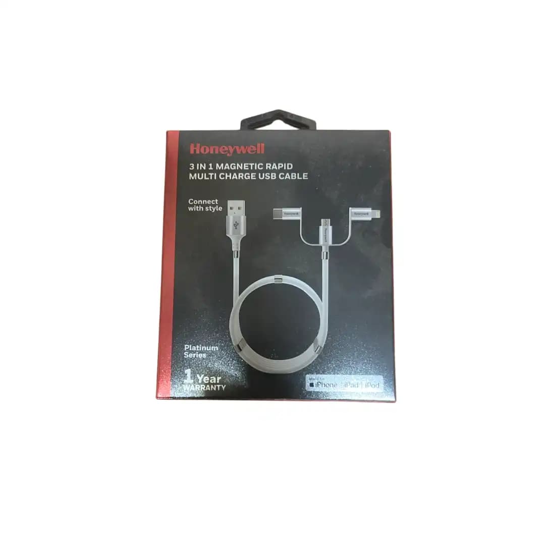 Honeywell 3-in-1 Magnetic Rapid Multi-Charge USB Cable