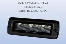 Hella Black Magic 6.2" Mini Bar Flood Flushed Fitting 5700K 3