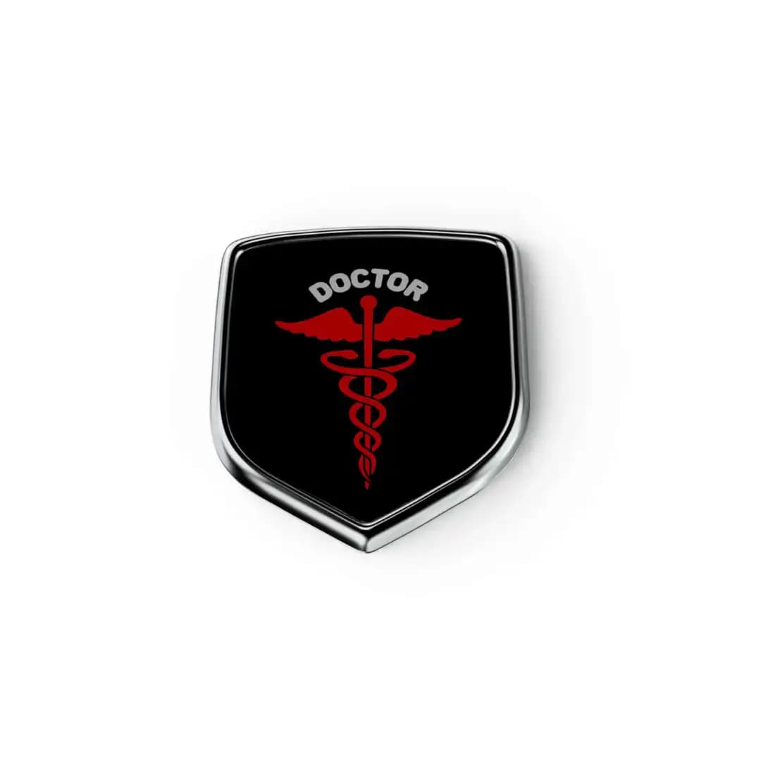 Galio GFX Doctor Badge for Car & Bike (Universal Fit)
