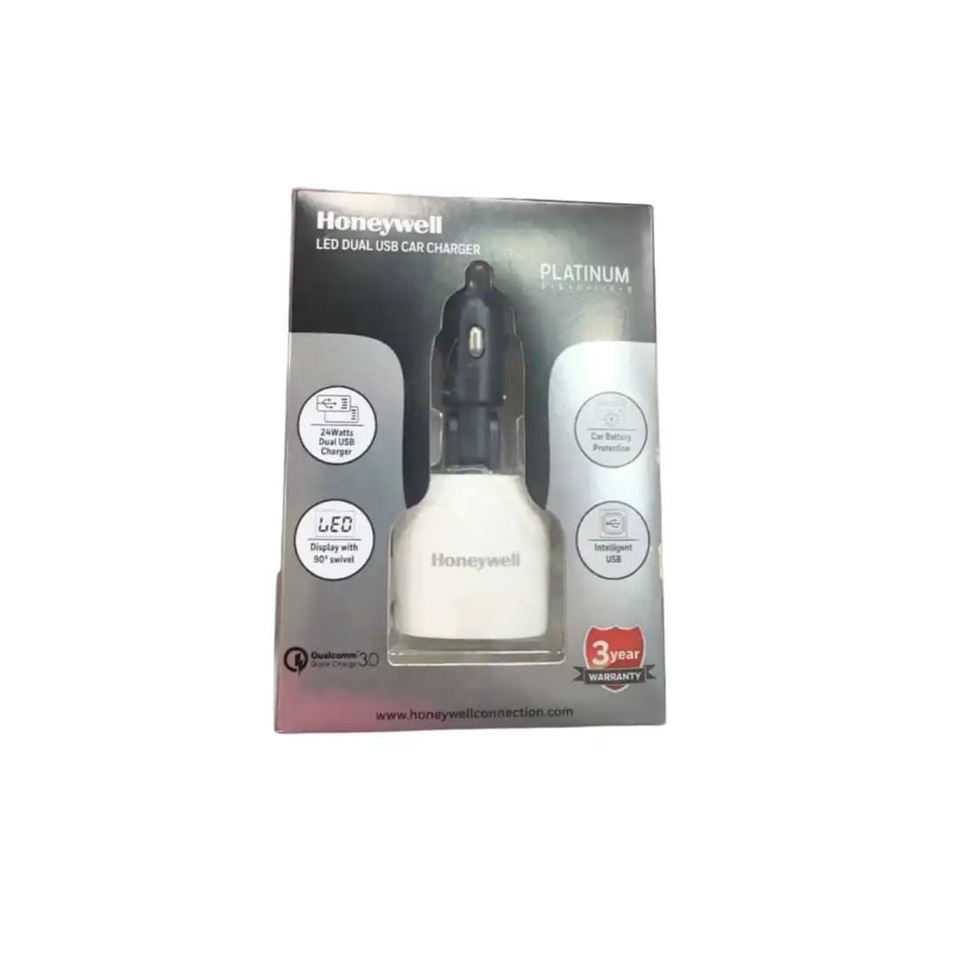 Honeywell LED Dual USB Car Charger – Platinum Series