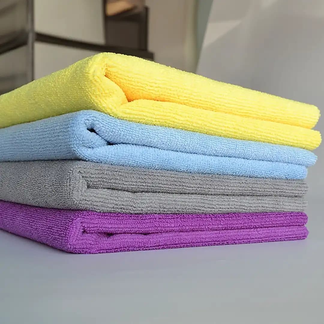 400GSM MICROFIBER CLOTH 40X40 - BLUE- Pack of 3