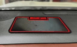 Sparco Anti Slip Dashboard Mats with thin border 3