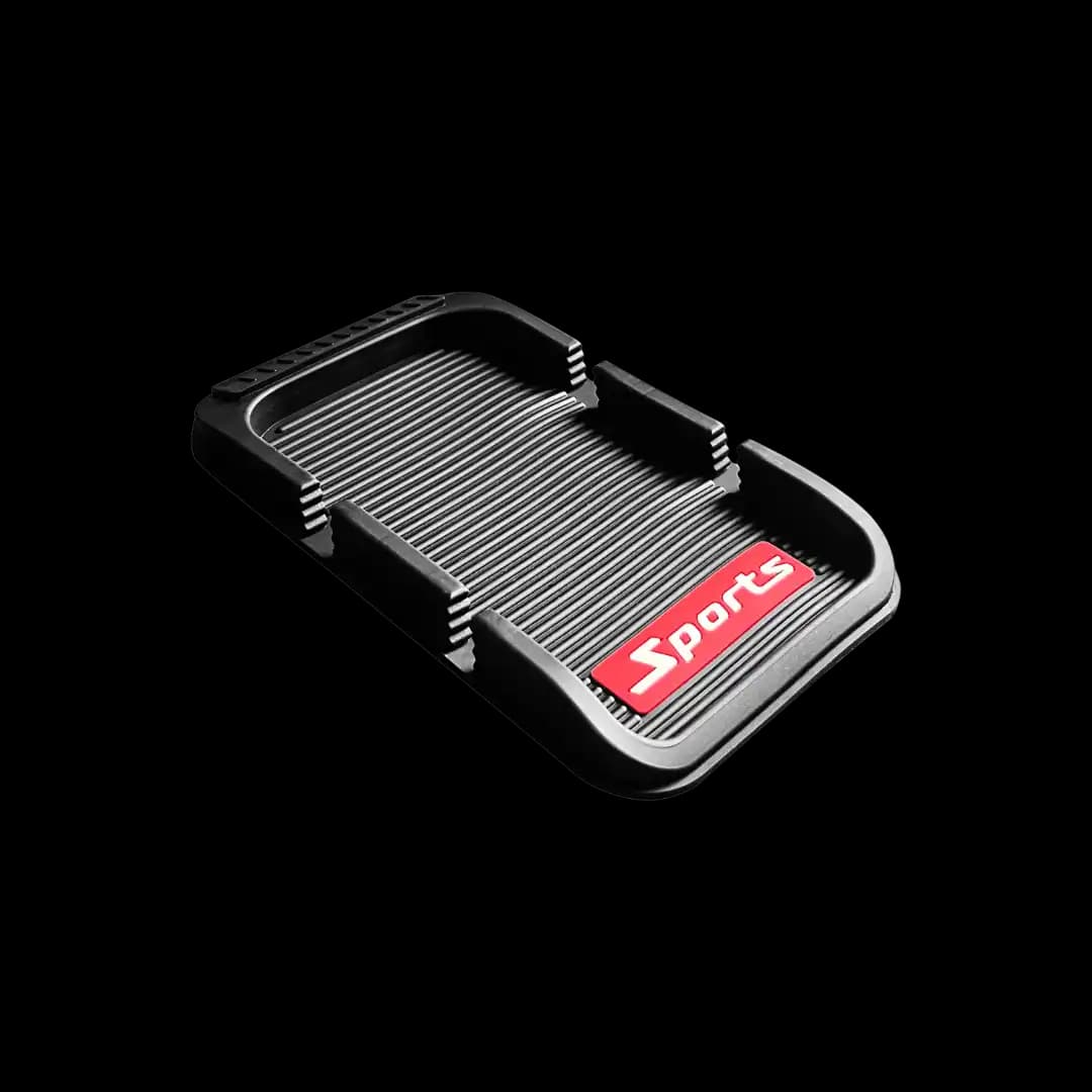 ART-FL023 Anti Slip double grove dashboard mat to safely hold your cell phone, keys , sunglasses etc
