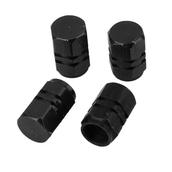 Car Alloy Wheel Valve Caps/ Dust Caps/ Valve Stem-1-Black
