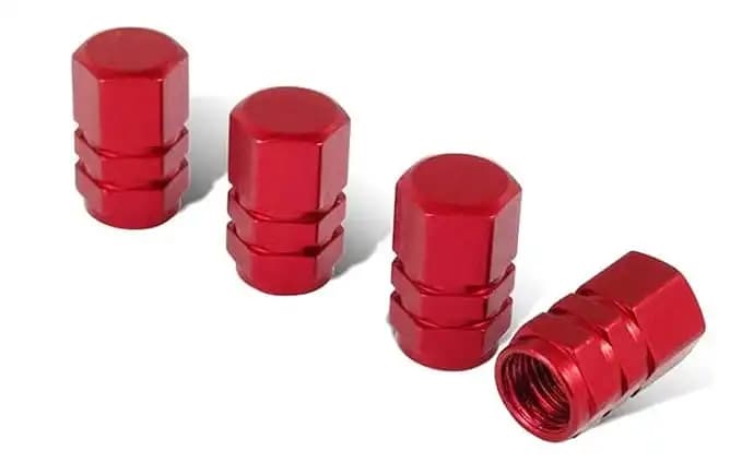 Car Alloy Wheel Valve Caps/ Dust Caps/ Valve Stem-1-Red