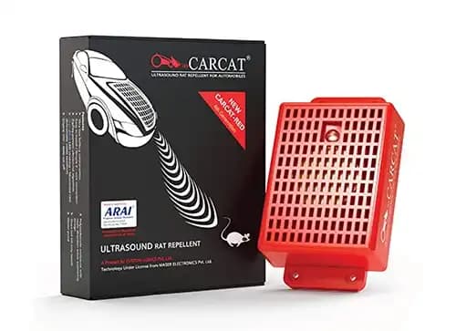 Carcat Red 4th Gen Ultrasound Rat Repellent System for Automobiles