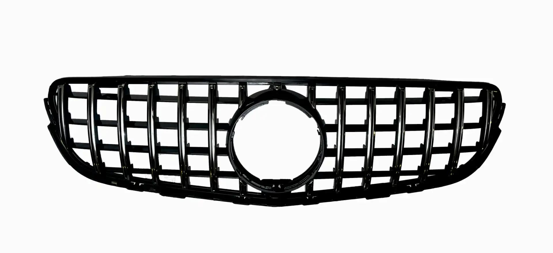 Gloss Black and Chrome Front Grille for Mercedes Benz GLC X253 2016-2019 GT/ Front Bumper Grille