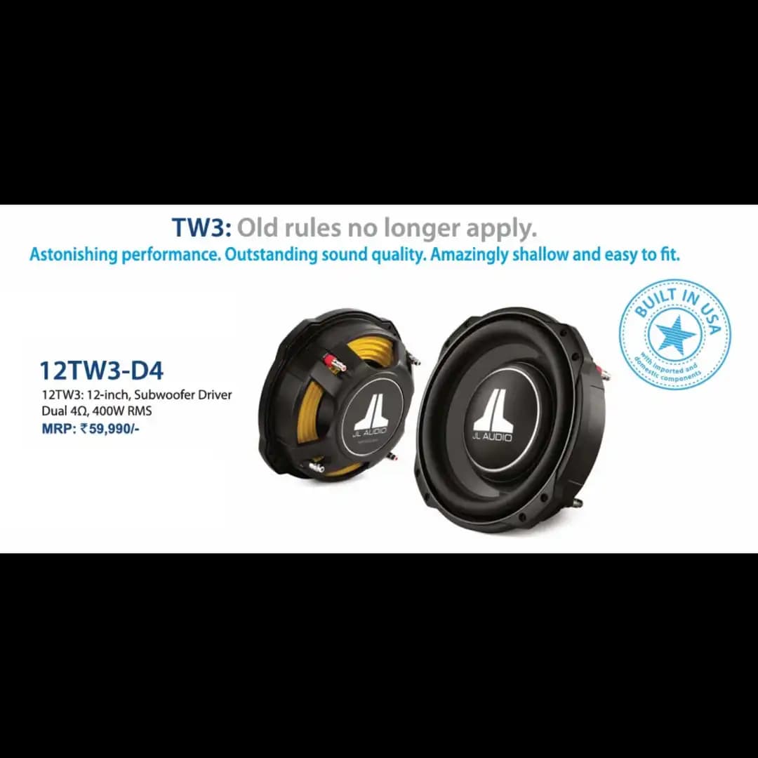 JL TW3 12TW3-D4 Subwoofer Driver