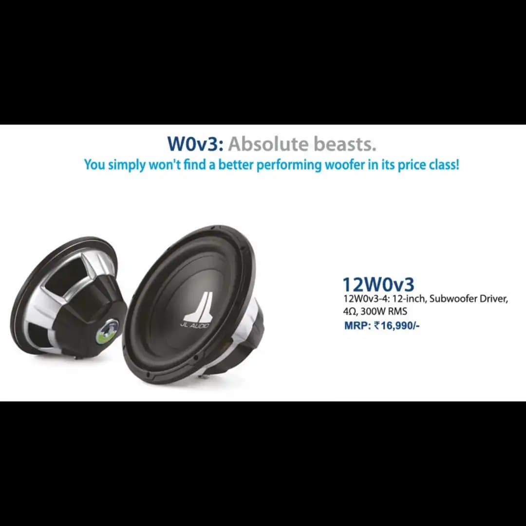 JL W0v3 Absolute beasts 12W0v3 Subwoofer Driver
