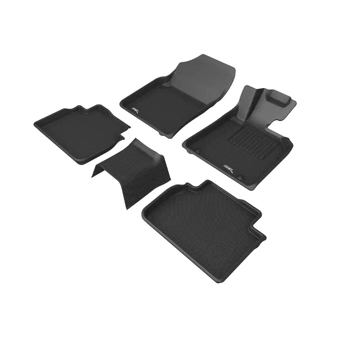 3D MAXpider Kagu Floor Mats for Toyota Camry XV70 (2019-2024) - Black / Original 3D Floor Mats / Custom Fit Waterproof All-Weather Car Mats