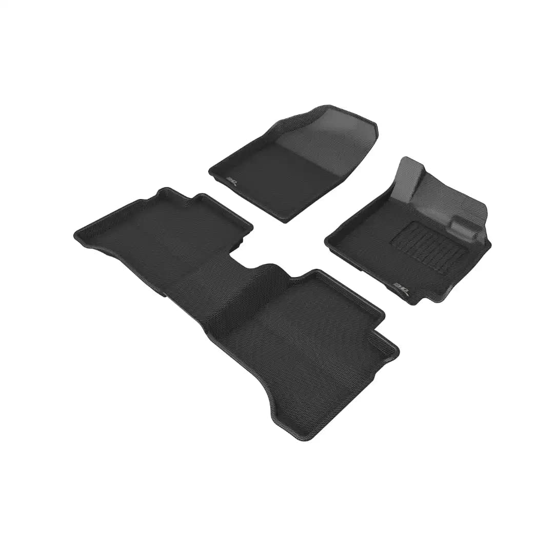 3D MAXpider Kagu Floor Mats for Maruti Suzuki Baleno (2016-2024+) - Black / Original 3D Floor Mats / Custom Fit Waterproof All-Weather Car Mats