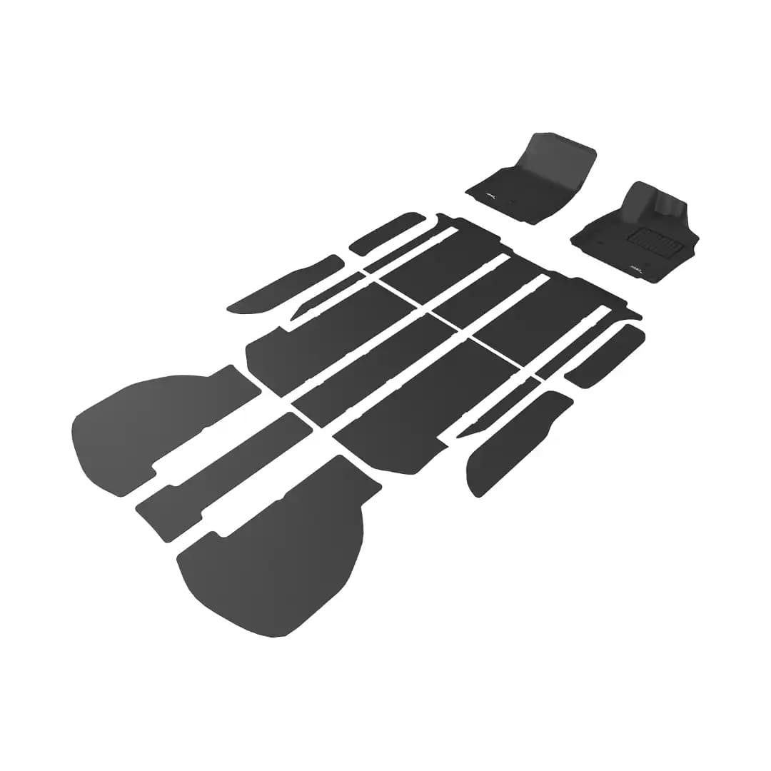 3D MAXpider Kagu Floor Mats for Toyota Vellfire (2024+) - Black / Original 3D Floor Mats / Custom Fit Waterproof All-Weather Car Mats