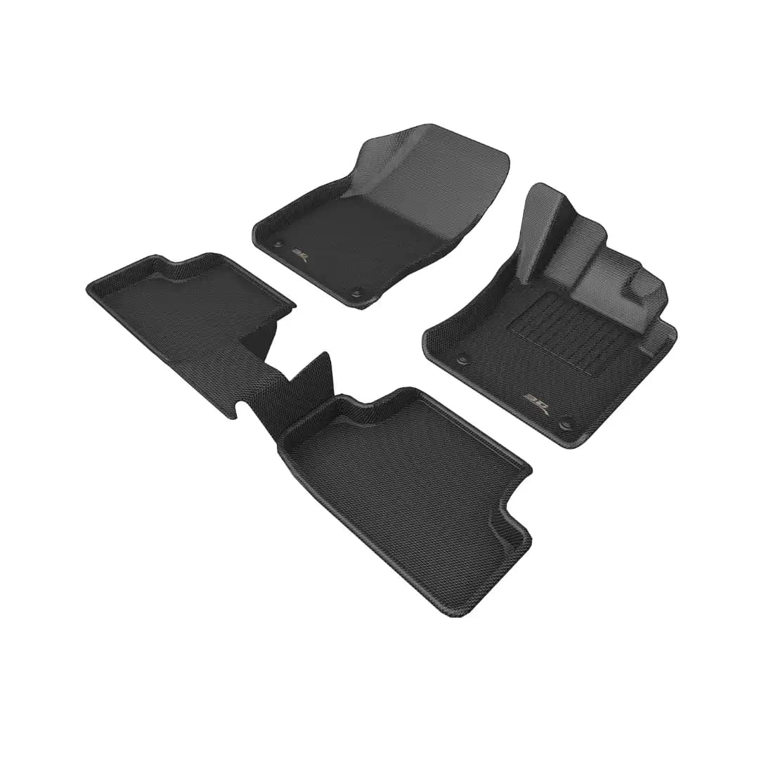 3D MAXpider Kagu Floor Mats for Volkswagen T-Roc (2015-2024+) - Black / Original 3D Floor Mats / Custom Fit Waterproof All-Weather Car Mats