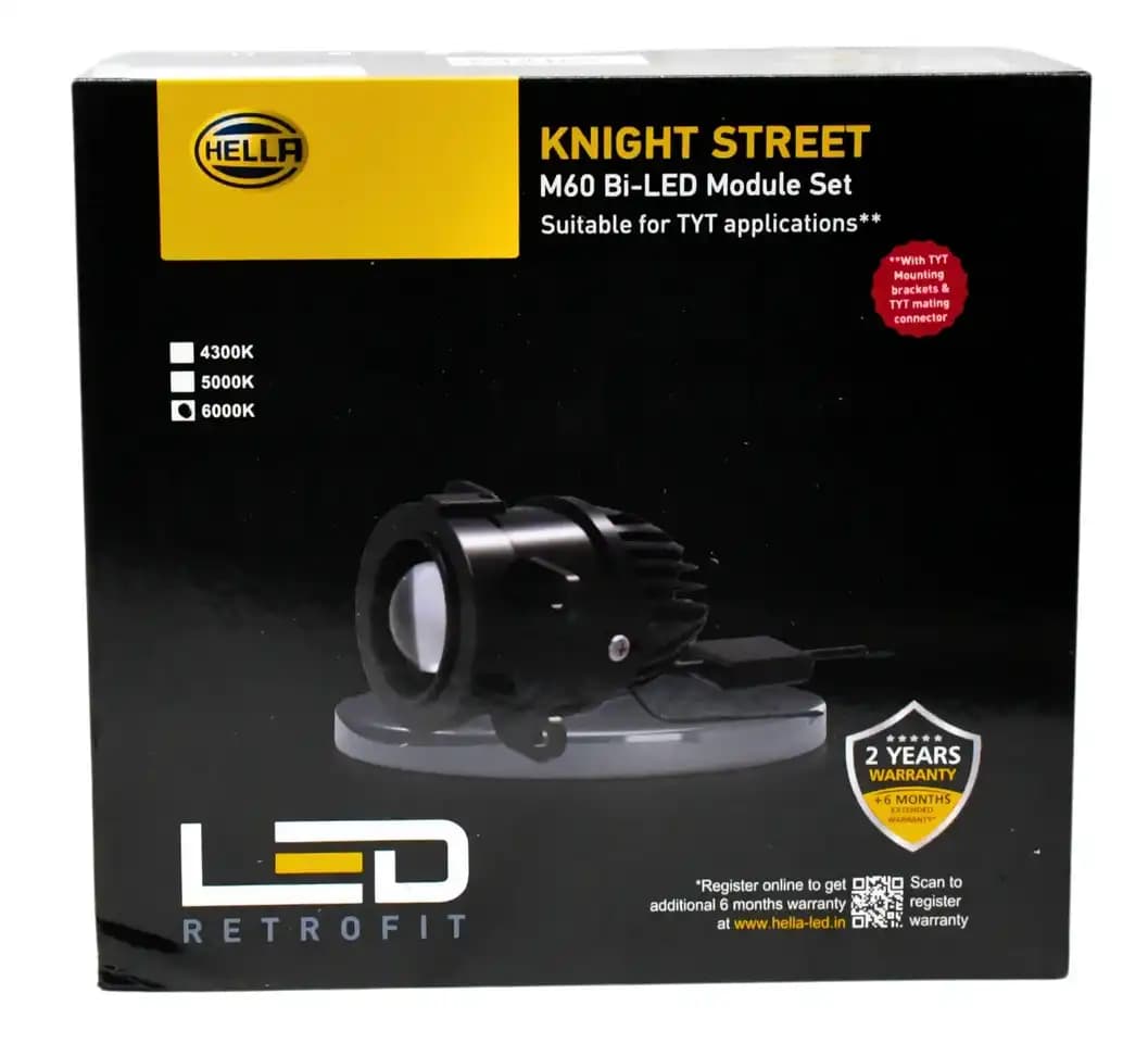 Hella Knight Street M60 Bi-LED Module Set 6000K