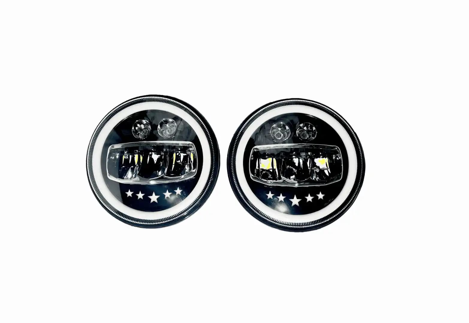 7 inch 90W 5-Star Waterproof LED Lights/ High-Low + DRL Beam LED Headlight for Thar - Image 2 of 5