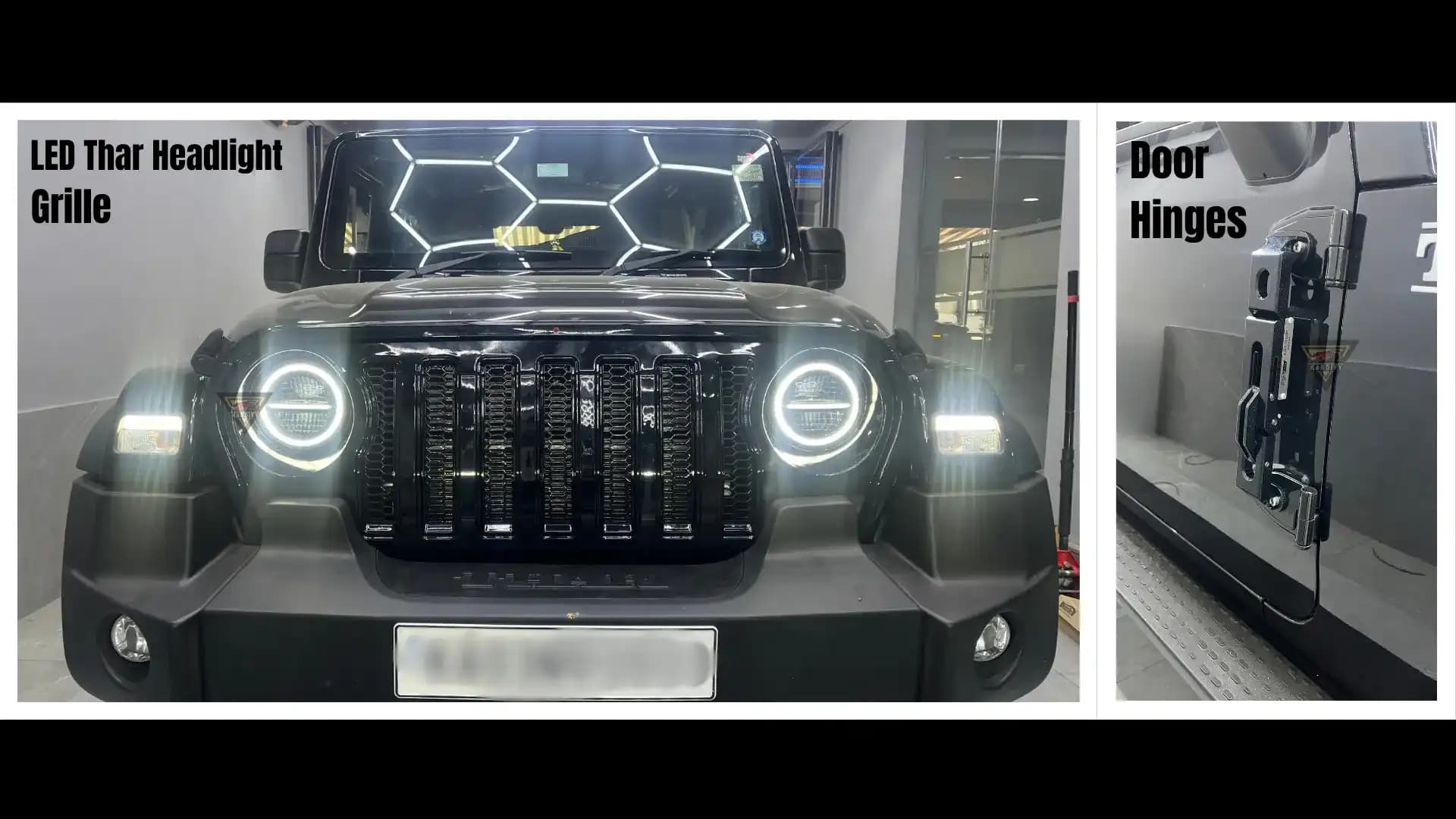 Mahindra Thar Full Ring Headlight/ LED Thar Headlight/ Minus Full Ring Headlight-For Thar - Image 6 of 6
