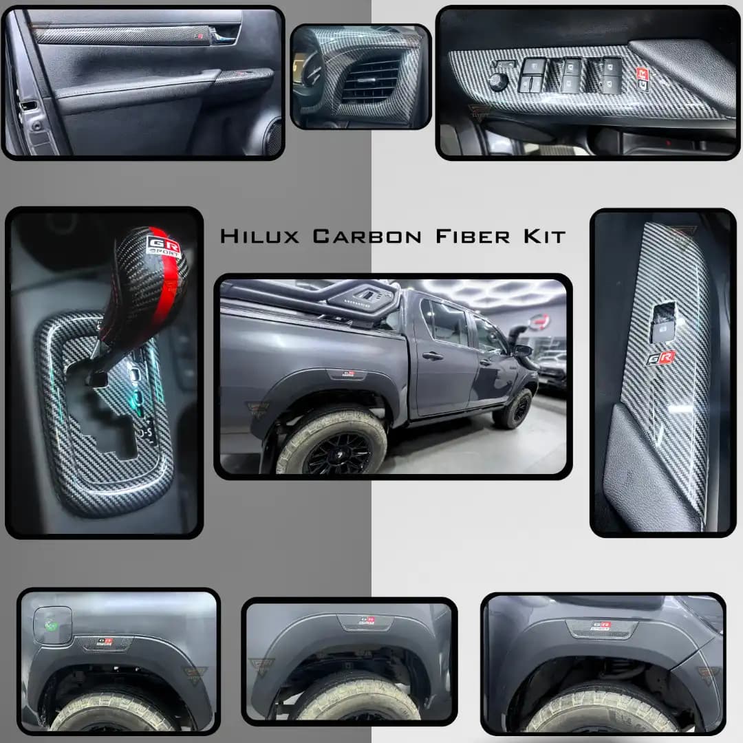Interior Carbon Fiber Kit for Hilux 2016 - 2026