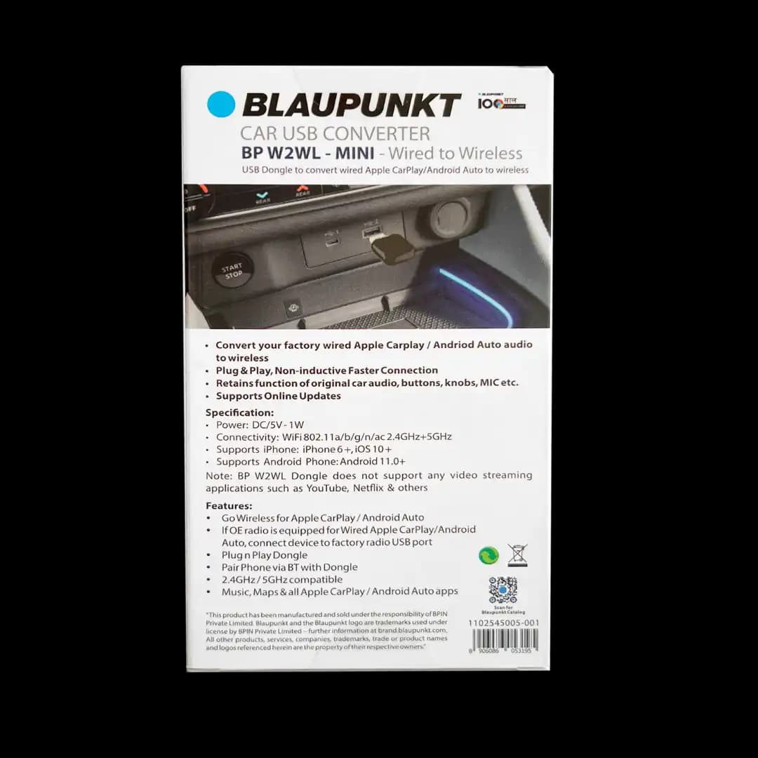 Blaupunkt Car USB Converter BP W2WL - MINI - Wired to Wireless - Image 2 of 3