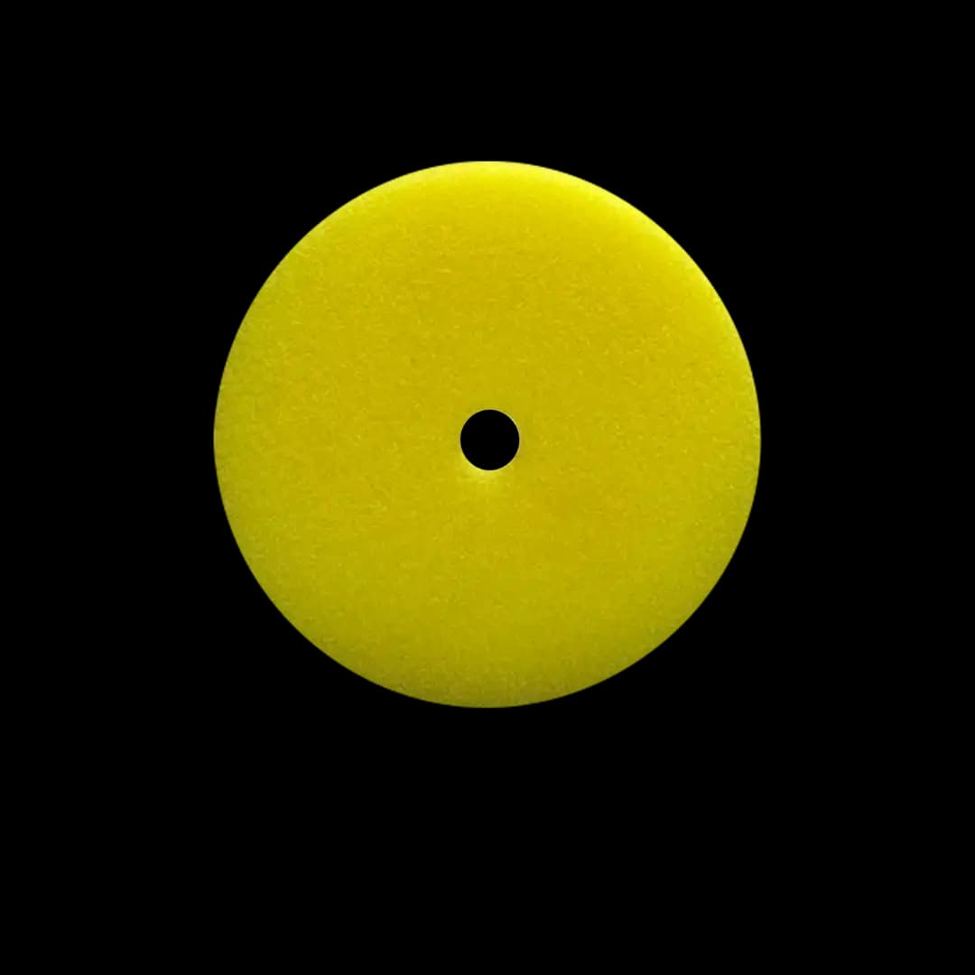 Car Care Sponge Pad/Round Polishing Foam - Yellow Small Size