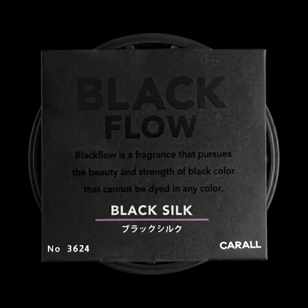 Carall Black Flow Gel Air Freshener - Black Silk / Premium Japanese Gel Fragrance / Long-Lasting Luxury Scent