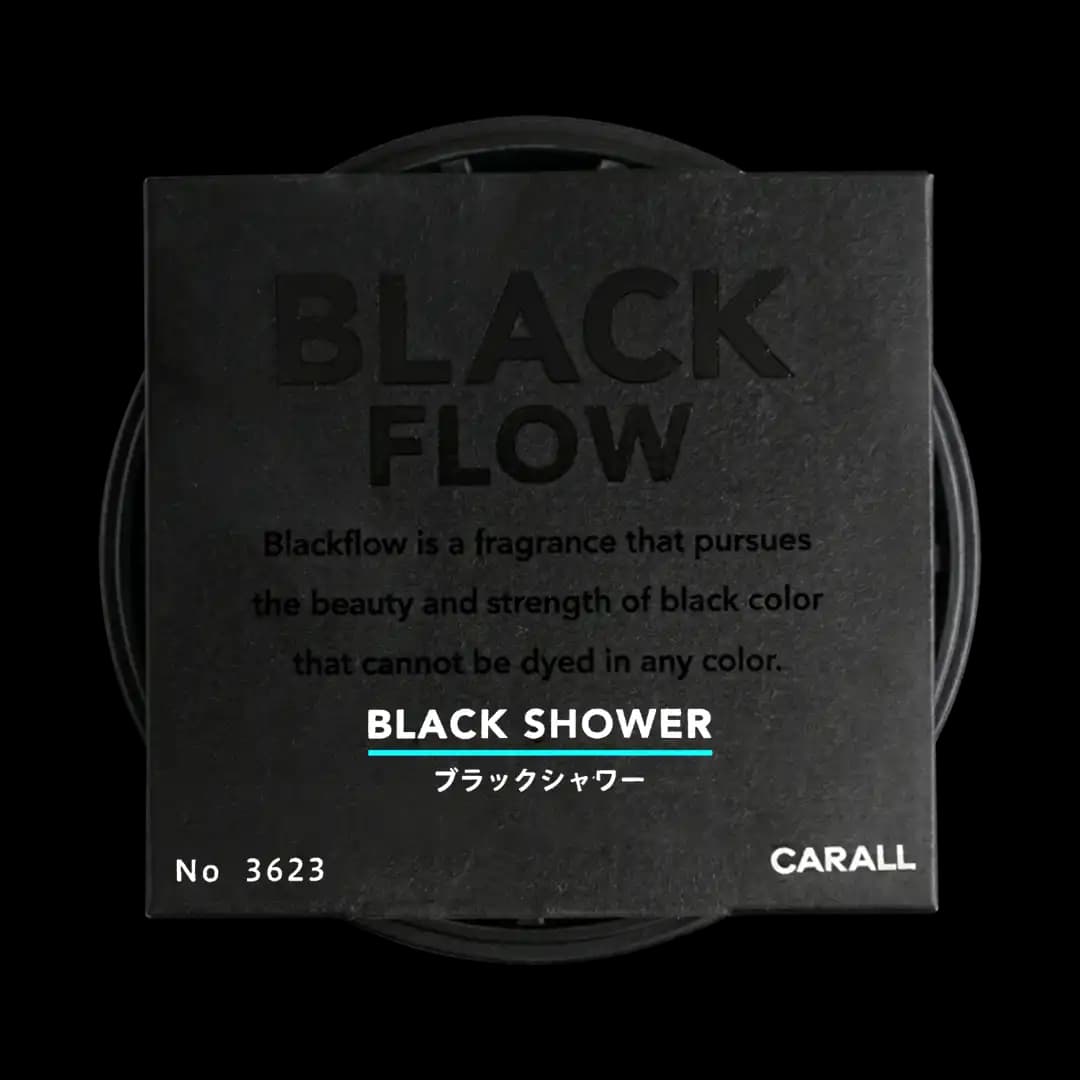 Carall Black Flow Gel Air Freshener - Black Shower / Premium Japanese Gel Fragrance / Long-Lasting Luxury Scent