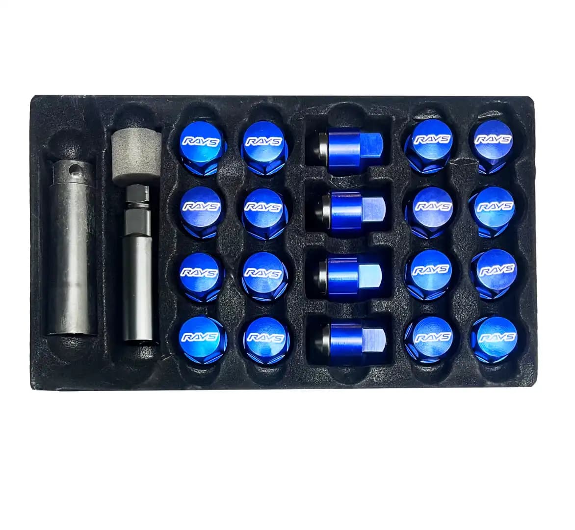 Composite Nuts M12X1.5 mm Blue/ Yellow
