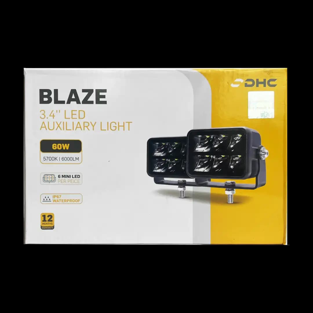 DHC Blaze 3.4" LED Auxiliary/Driving Light for Mahindra Thar/Mahindra Thar Roxx/Maruthi Jimny