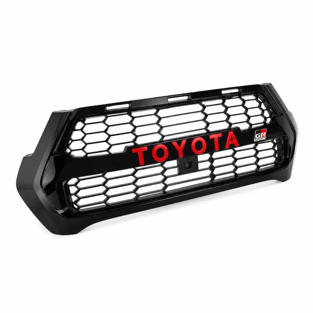 GR Style Front Grille for Toyota Hilux Sport (2023-2026) | Bold Mesh Grille | Direct Replacement Exterior Upgrade