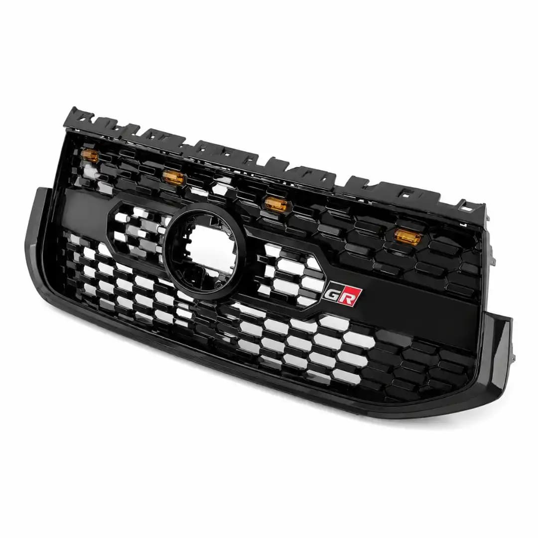 GR Style Front Grille for Toyota Innova Hycross | Gloss Black Honeycomb Grille | Direct-Fit Exterior Upgrade