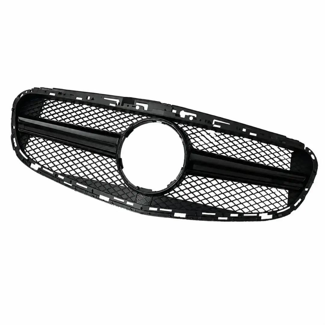 Gloss Black Front Grille for Mercedes-Benz E-Class W212 AMG (2014-2016) | Front Bumper Grille