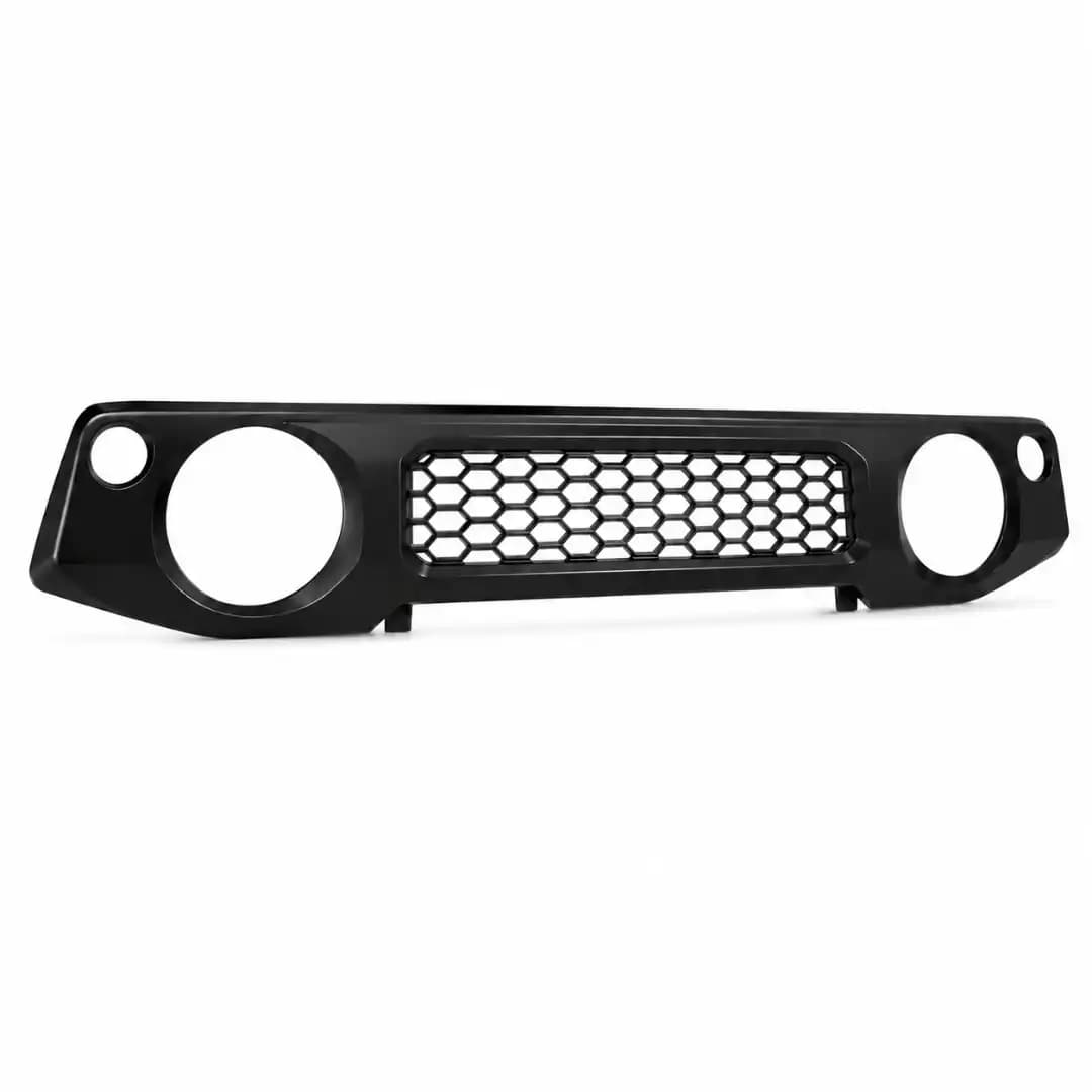 Matte Black Mesh Front Grille for Suzuki Jimny | Logo-Free ABS Radiator Grille | Off-Road Style Upgrade